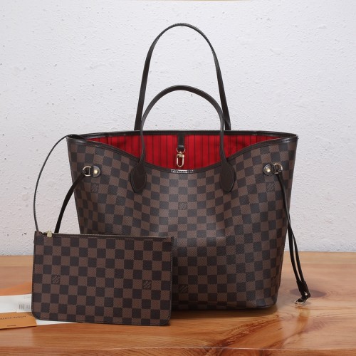 Louis Vuitton Damier Ebene Neverfull MM w/ Pouch