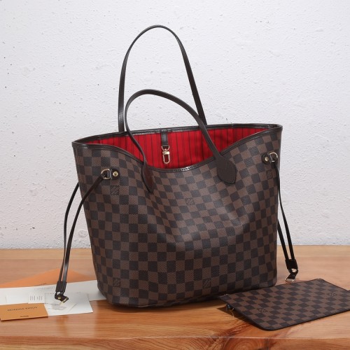 Louis Vuitton Damier Ebene Neverfull MM w/ Pouch