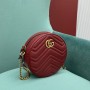 Gucci Mini GG Marmont Matelassé Round Crossbody Bag