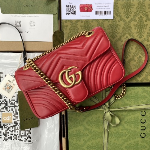 Gucci Small GG Marmont Matelassé Shoulder Bag