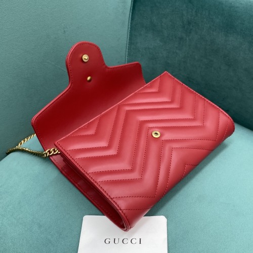 Gucci GG Marmont Matelassé Wallet on Chain