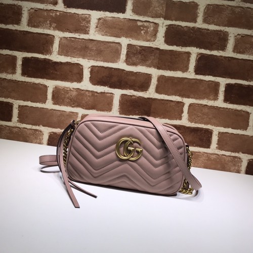 Gucci Matelassé Small GG Marmont Shoulder Bag