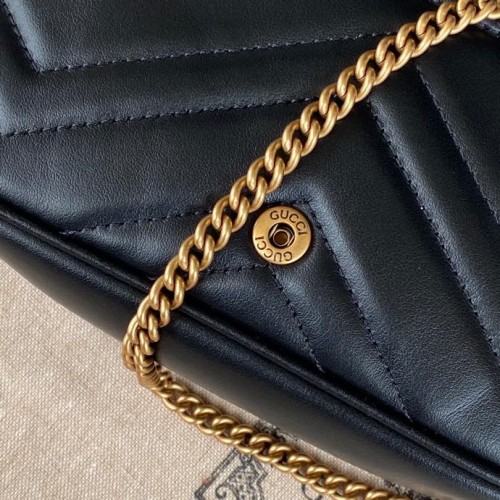 Gucci Matelasse Super Mini GG Marmont Shoulder Bag