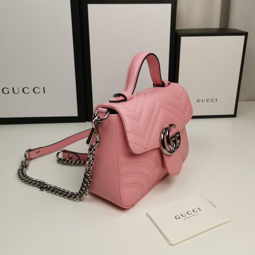 Gucci GG Marmont Matelassé Mini Top Handle Bag