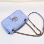 Gucci Calfskin Matelasse Mini GG Marmont Shoulder Bag