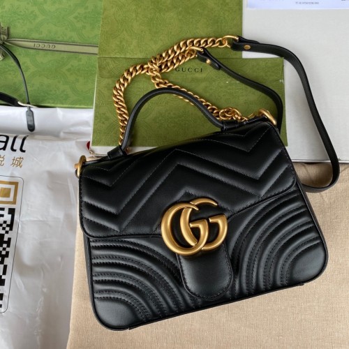 Gucci GG Marmont Matelassé Mini Top Handle Bag