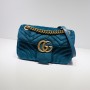 Gucci Velvet Matelasse Small GG Marmont Shoulder Bag