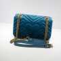 Gucci Velvet Matelasse Small GG Marmont Shoulder Bag