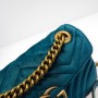 Gucci Velvet Matelasse Small GG Marmont Shoulder Bag