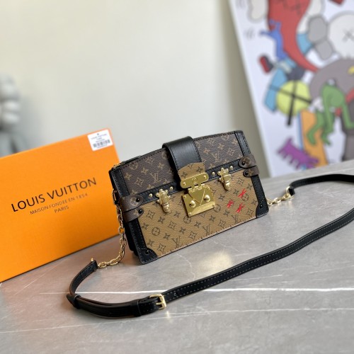 Louis Vuitton Reverse Monogram Trunk Clutch