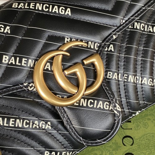 Gucci x Balenciaga The Hacker Project Small GG Marmont Shoulder Bag