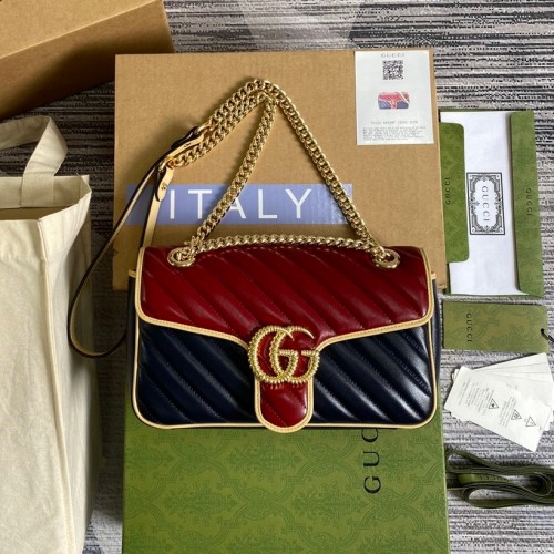 Gucci Small GG Marmont Matelassé Torchon Shoulder Bag