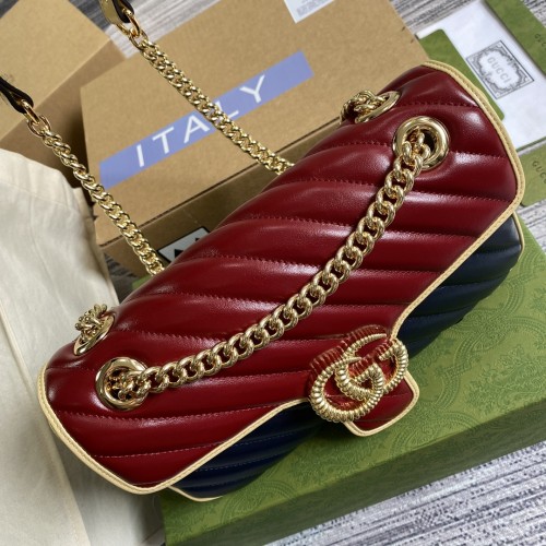 Gucci Small GG Marmont Matelassé Torchon Shoulder Bag