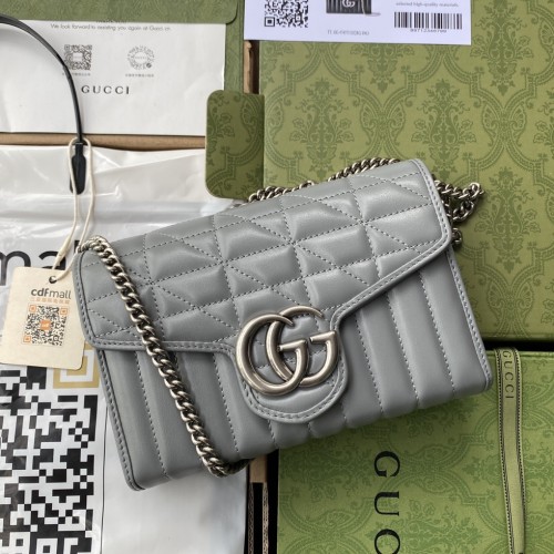 Gucci GG Marmont Matelassé Wallet On Chain