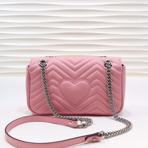 Gucci Small Matelasse GG Marmont Chain Shoulder Bag