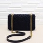 Gucci GG Marmont Velvet Matelassé Small Shoulder Bag