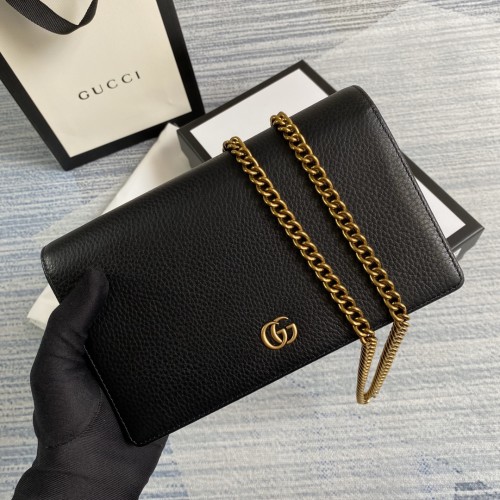 Gucci Mini GG Marmont Wallet on Chain