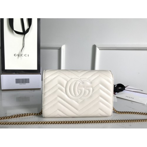 Gucci Mini GG Marmont Matelasse Wallet On Chain