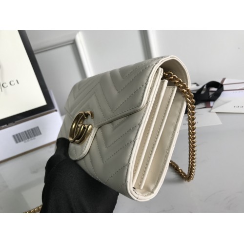 Gucci Mini GG Marmont Matelasse Wallet On Chain