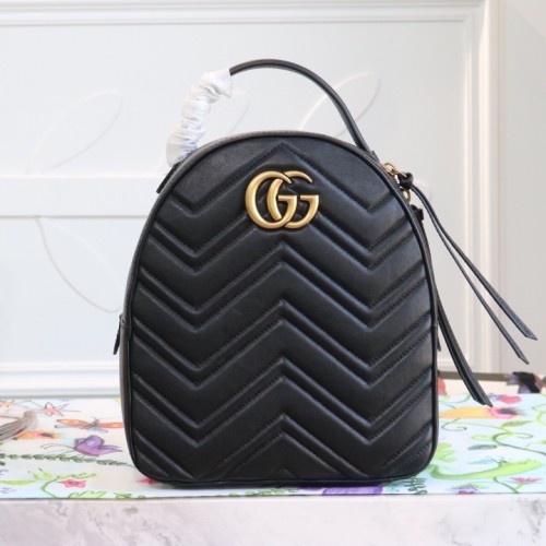 Gucci Matelassé Small GG Marmont Backpack