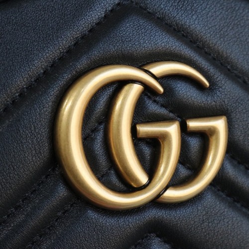 Gucci Matelassé Small GG Marmont Backpack