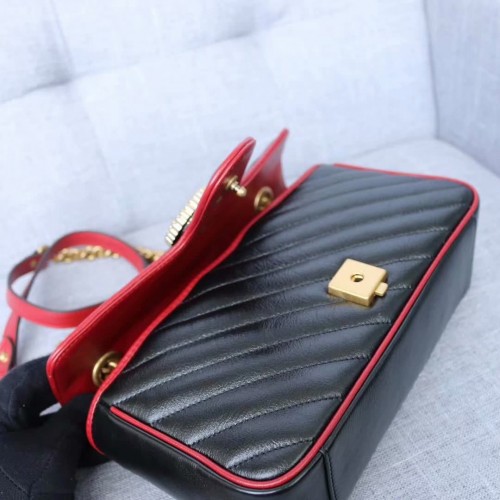 Gucci Small GG Marmont Matelassé Torchon Shoulder Bag