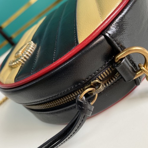 Gucci Mini Matelasse GG Marmont Torchon Diagonal Shoulder Bag