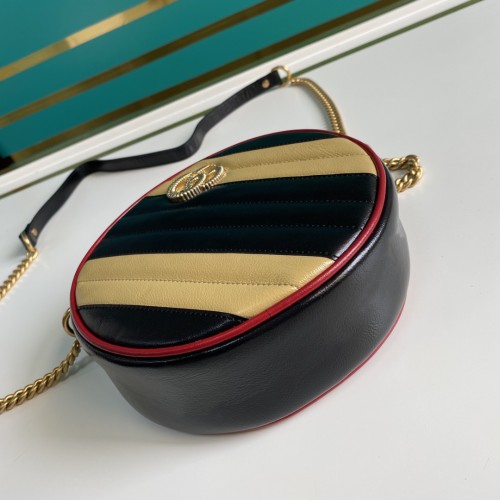 Gucci Mini Matelasse GG Marmont Torchon Diagonal Shoulder Bag