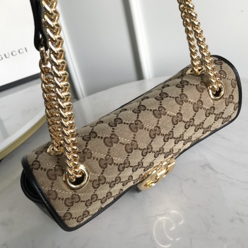 Gucci GG Canvas Small Marmont Crossbody Bag