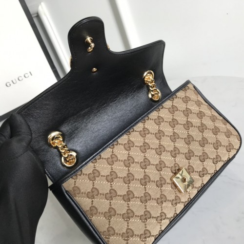 Gucci GG Canvas Small Marmont Crossbody Bag