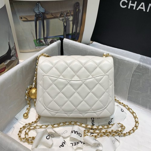 Chanel 2021 Pearl Crush Mini Square Flap Bag