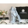 Chanel 2022 Shiny Calfskin Small 22 Hobo