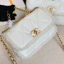 Chanel 2021 Shearling Medium 19 Flap Bag