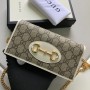 Gucci GG Supreme 1955 Horsebit Wallet on Chain