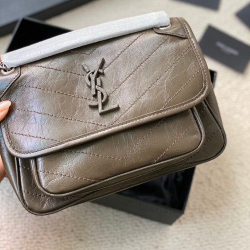 Saint Laurent 2022 Baby Monogram Matelasse Niki Bag