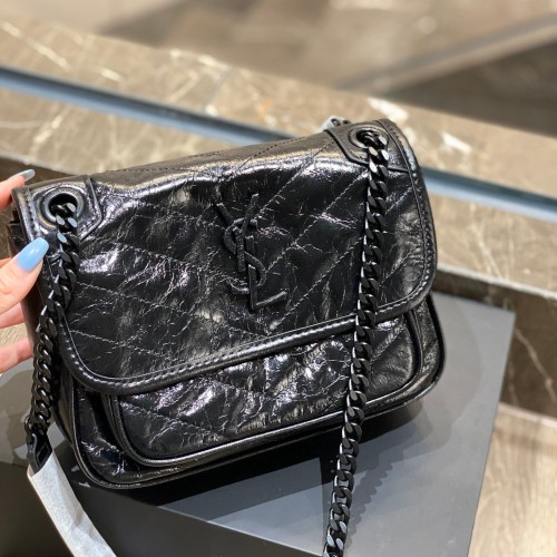 Saint Laurent Monogram Matelasse Baby Niki Chain Bag