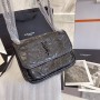 Saint Laurent Matelasse Monogram Large Niki Chain Satchel