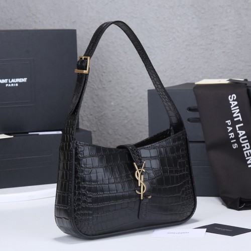 Saint Laurent 2021 Embossed Le 5 a 7 Hobo