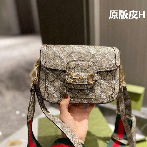 Gucci x Balenciaga The Hacker Mini Gucci 1955 Horsebit Crossbody Bag