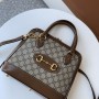 Gucci GG Supreme 1955 Horsebit Small Top Handle Bag