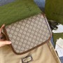 Gucci GG Supreme 1955 Horsebit Shoulder Bag