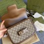 Gucci GG Supreme 1955 Horsebit Shoulder Bag