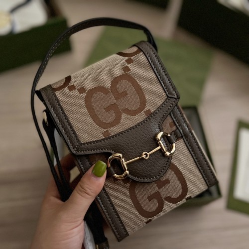 Gucci GG Jumbo Mini Horsebit 1955 Crossbody Bag