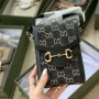 Gucci GG Denim Mini 1955 Horsebit Crossbody Bag