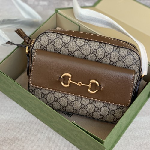 Gucci GG Supreme Horsebit 1955 Shoulder Bag