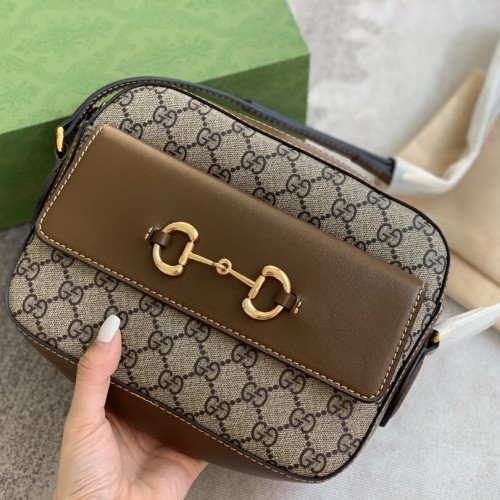 Gucci GG Supreme Horsebit 1955 Shoulder Bag