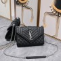 Saint Laurent 2022 Small Monogram Tri-Quilt Envelope Bag