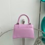 Balenciaga 2021 XS Hourglass Top Handle Bag