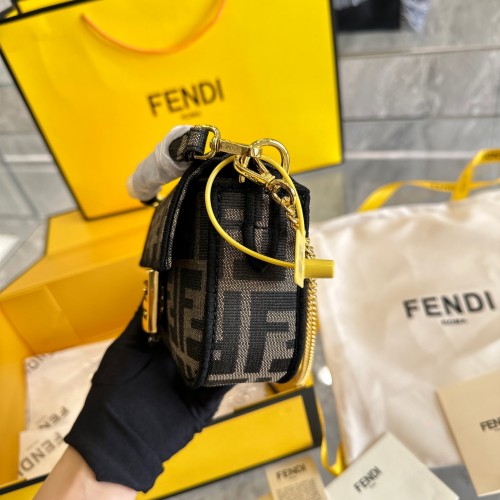 Fendi 2022 Mini Zucca Baguette Bag