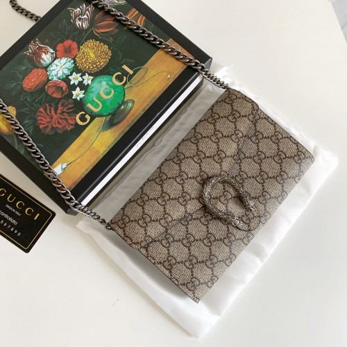 Gucci GG Supreme Mini Dionysus Wallet On A Chain